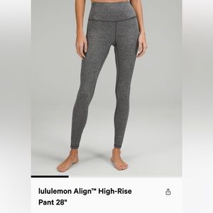 Lululemon Align High Rise Leggings 28”